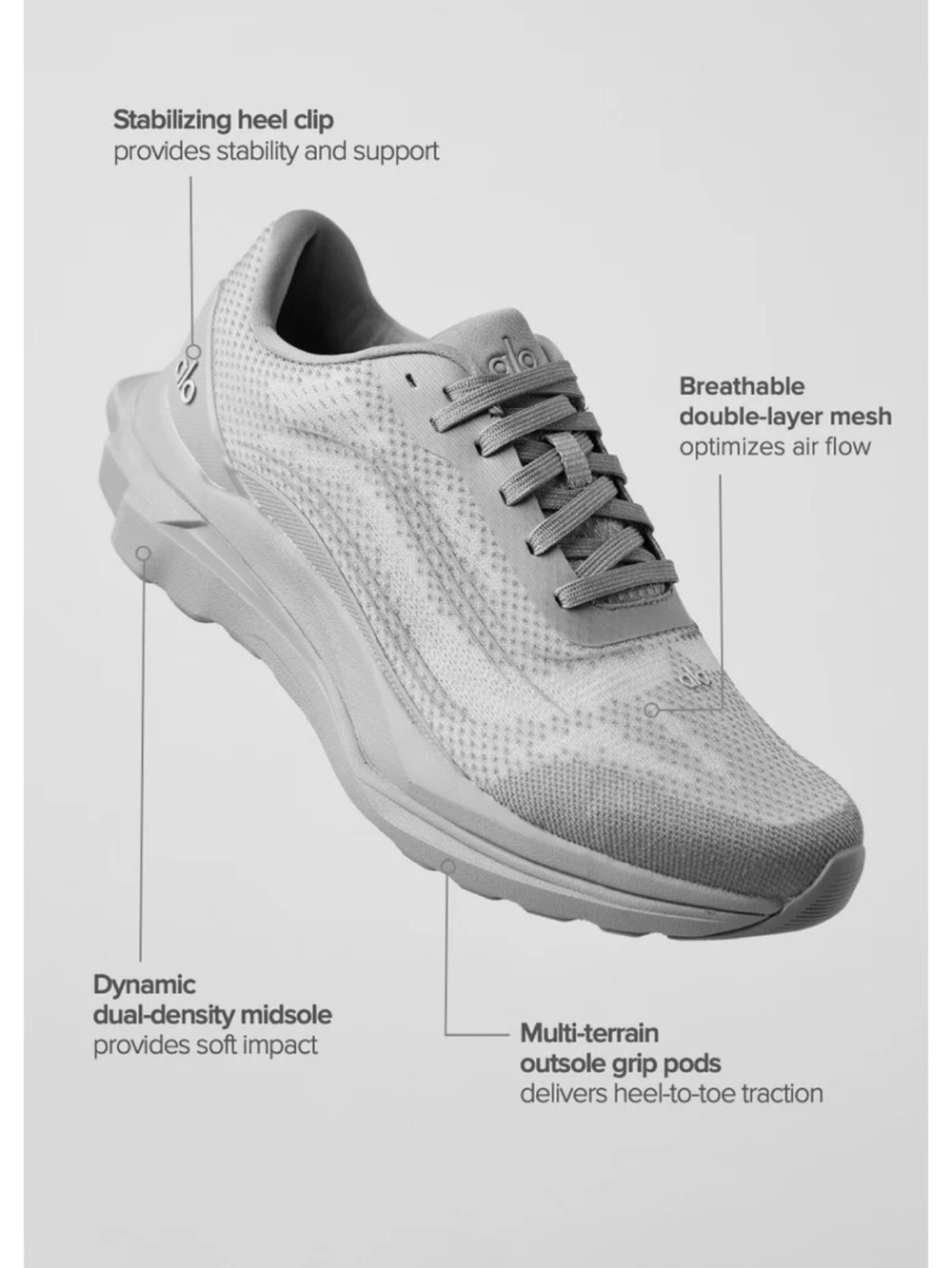 Alo Yoga Grey Runner Sneakers